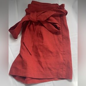 Express size 0 linen shorts